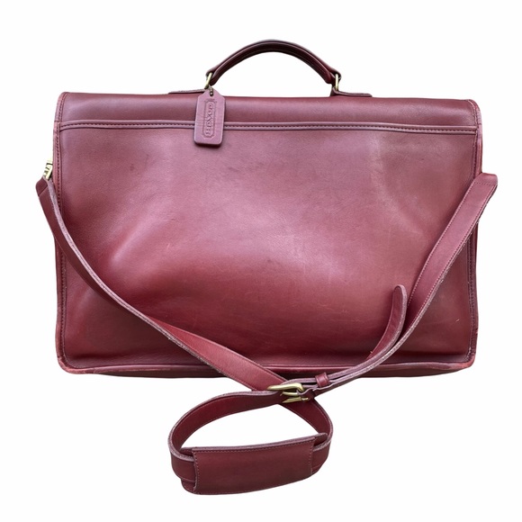 Vintage Coach Leather Briefcase with gold hardware Made in the USA - Picture 12 of 13